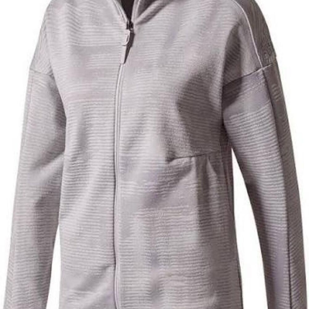 Adidas Men's Purple and Grey Sweatshirt